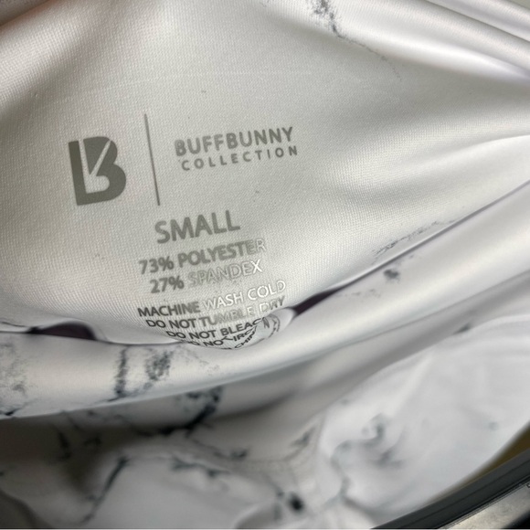 NWT BuffBunny High Rise Limitless Leggings small - White Marble - Picture 6 of 9